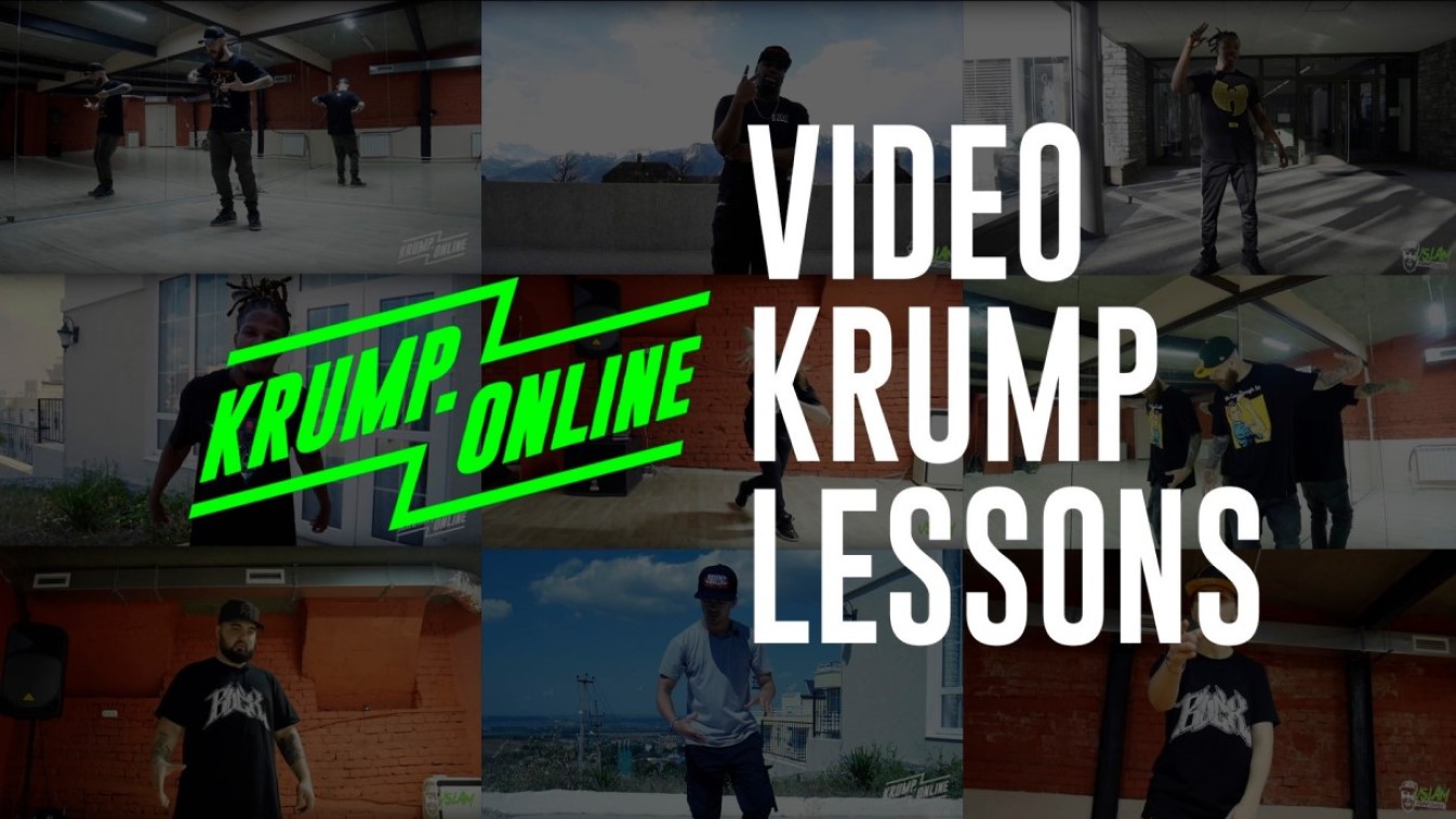 bannner que dice video krump lessons